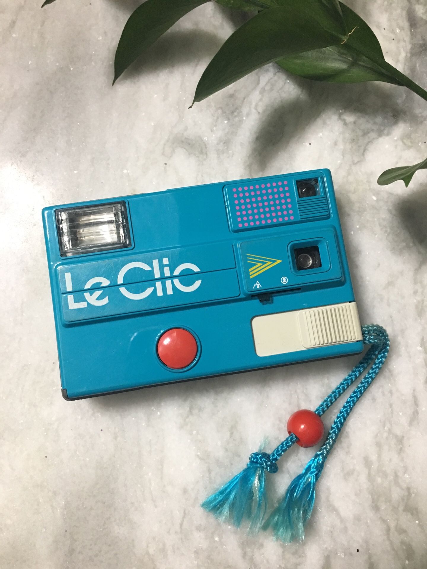 80's Retro RARE Blue Le Clic Disk Film Camera Blue Pocket Size
