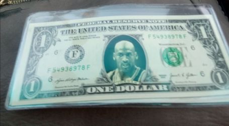 Michael Jordan dollar bill  ... New