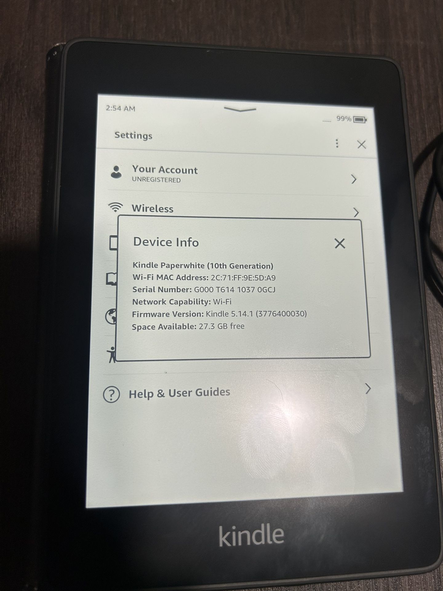 Kindle Paperwhite 10th gen 