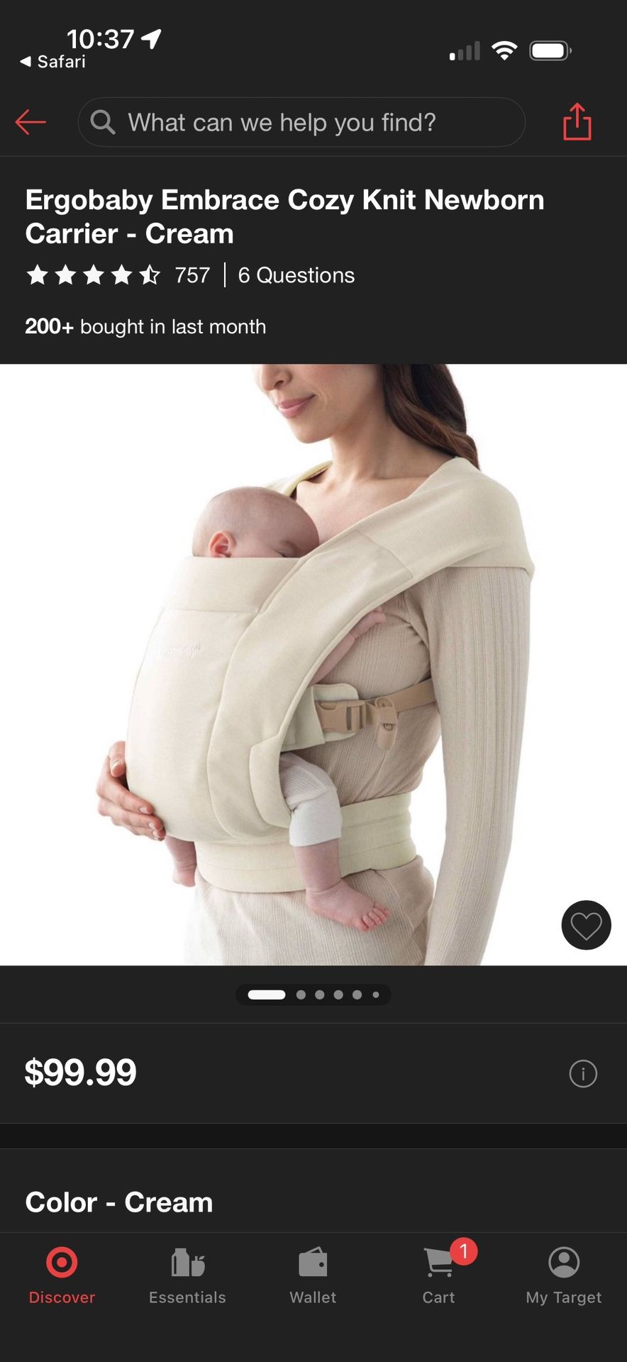 Ergobaby Embrace Carrier
