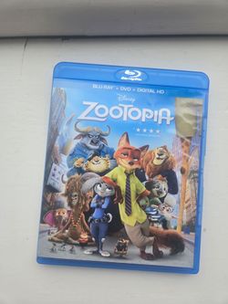 Disney Zootopia (Blu-ray + DVD, 2016) 2-Disc Set - Like New