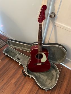Fender Sonoran Acoustic Guitar Candy Apple Red