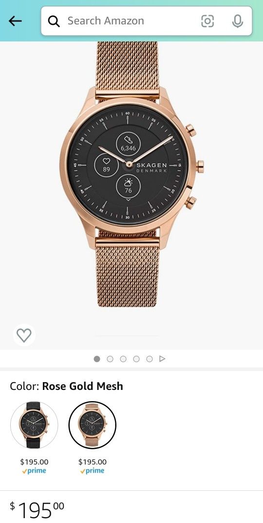 195 tax On Amazon Skagen Women s Hybrid HR Jorn Smartwatch with Smartphone Notifications Music Control and Activity Tracker Wearables