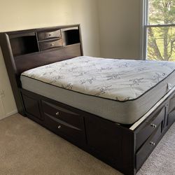 King Size Bed Frame With Mattress 