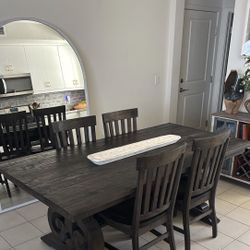 Jerome’s Solid Wood (Pine) Hacienda Dining Set (Table and 4 Chairs)