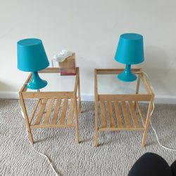 Set Of 2 Small Bedside Tables 