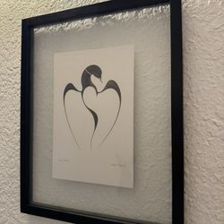 Framed Isaac Bignell Cree Painter “Loon Dance 1” Print