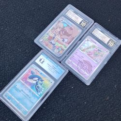 $120! Per Card. The BECKETT 9 vintage is $150! All 4 cards for $400! Firm. Pokémon wall decoration cards brand new Conditions CGC PSA BECKETT