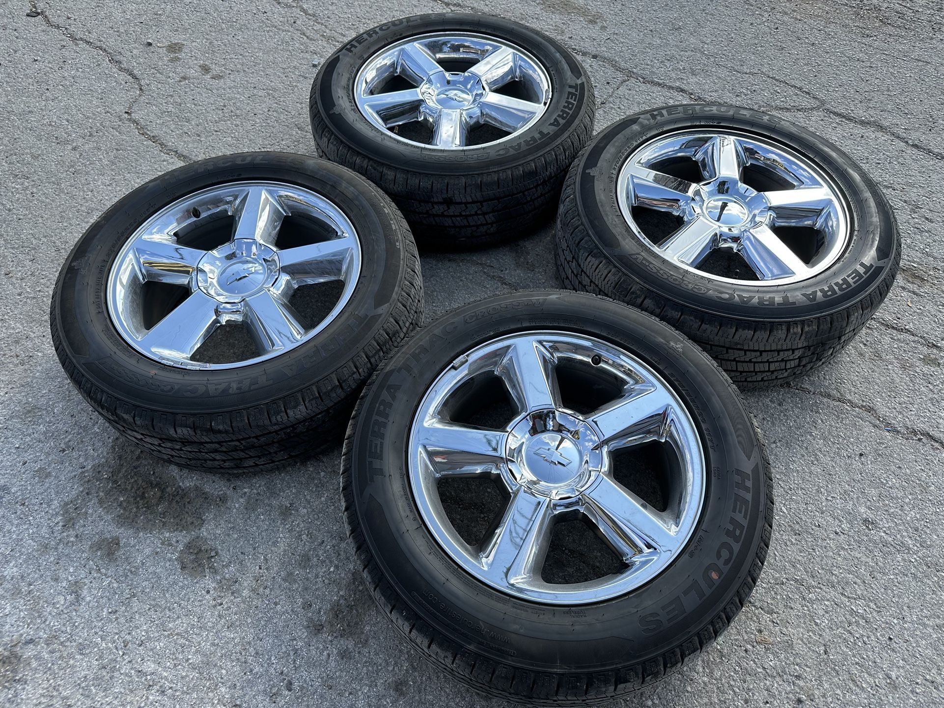 20” Chrome Chevy Wheels And Tires 6 Lug 20 LTZ Rims 6 Lug Chevrolet ...