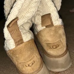 Ugg Sweater Letter Boot