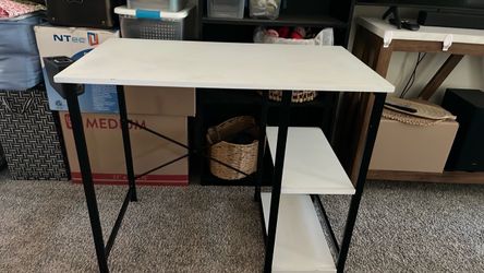 White small desk