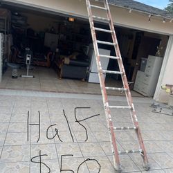 Excellent condition, different sizes fiber glass extension, ladders