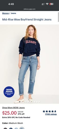 Old Navy Mid-Rise (wow boyfriend) shorts