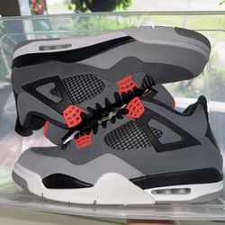 Nike Air Jordan Retro 4 Size 12 men’s Infrared 4s 12M Sneakers Shoes Footwear Authentic 