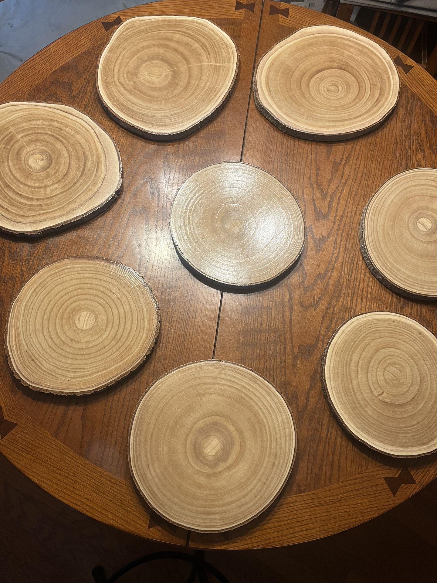 Wood Slice Centerpieces