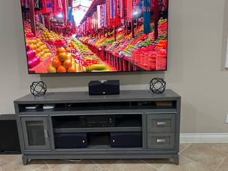 TV MEDIA CONSOLE w/FIREPLACE OPTION