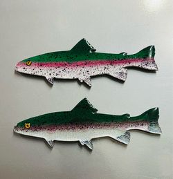 Hand made trout magnets