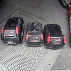 used milwaukee 18volt batteries