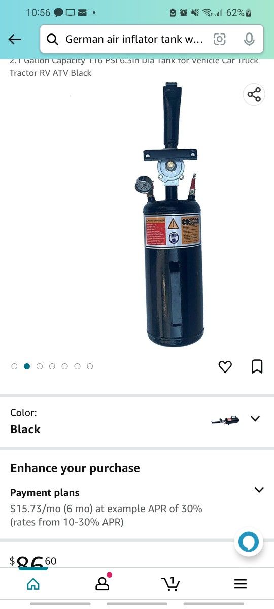 2.1 Gallon Tire Bead Sealer Tank With Guage