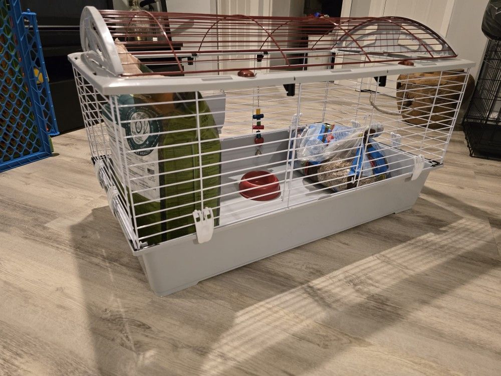 Rabbit Cage Plus Food