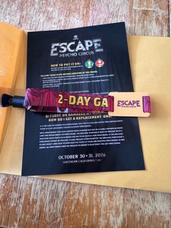Escape 2 day GA