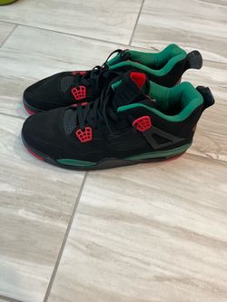 Air Jordan 4 Retro "Gorge Green" – Black / Crimson – Men's US 13 / EUR 47 – Pristine (Indoor Wear Only)