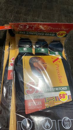 X-Pression 3X Pre-Stretched Braid Hair 58"