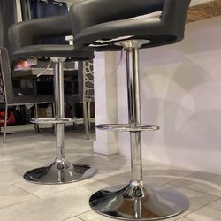 Modern Adjustable Barstools – Set of 2