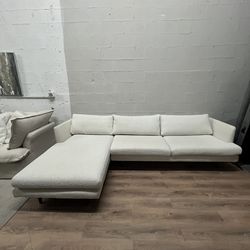 White modern sectional