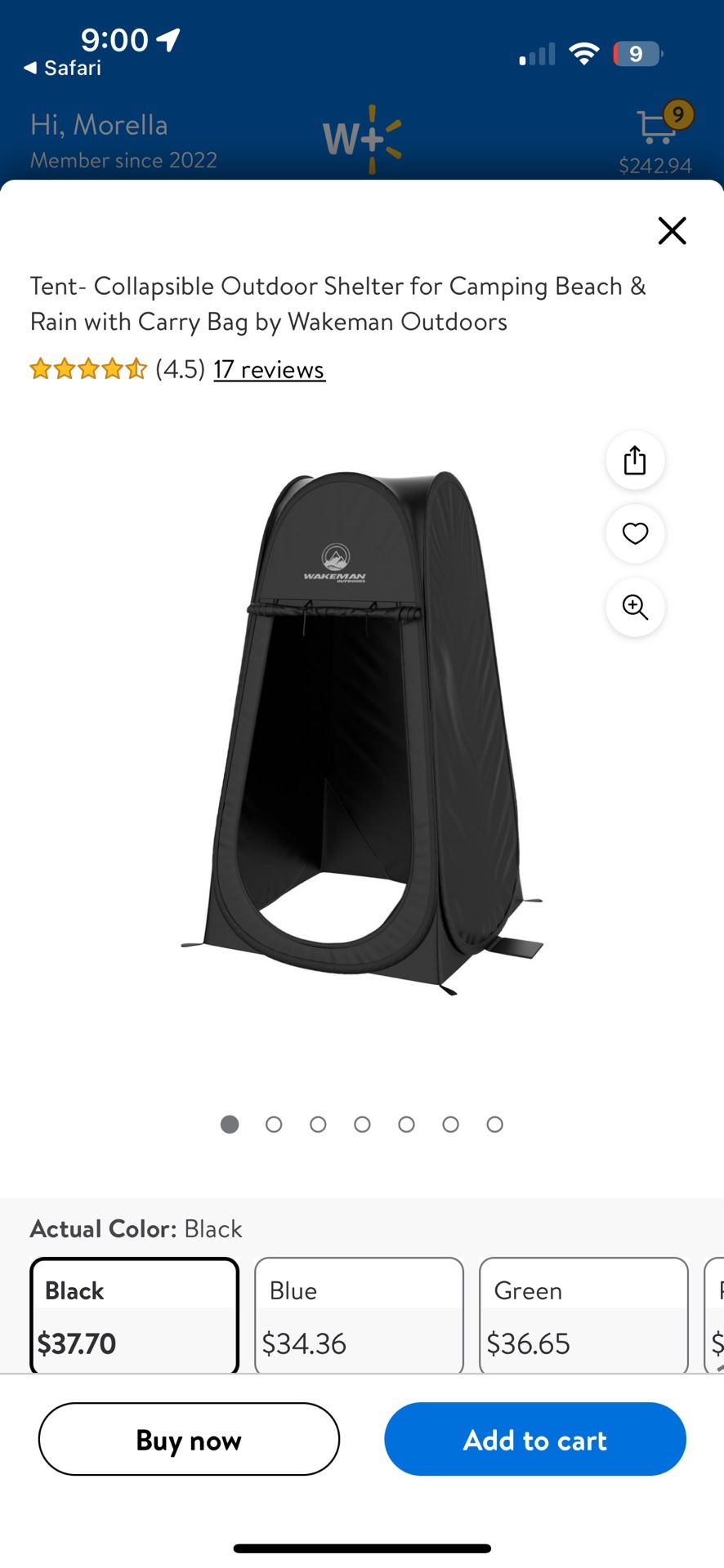 Wakemen Privacy Tent