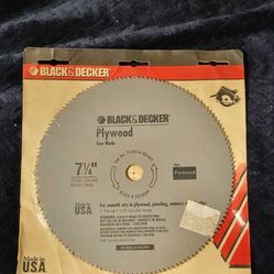 BLACK AND DECKER SAW BLADE 7"1/4