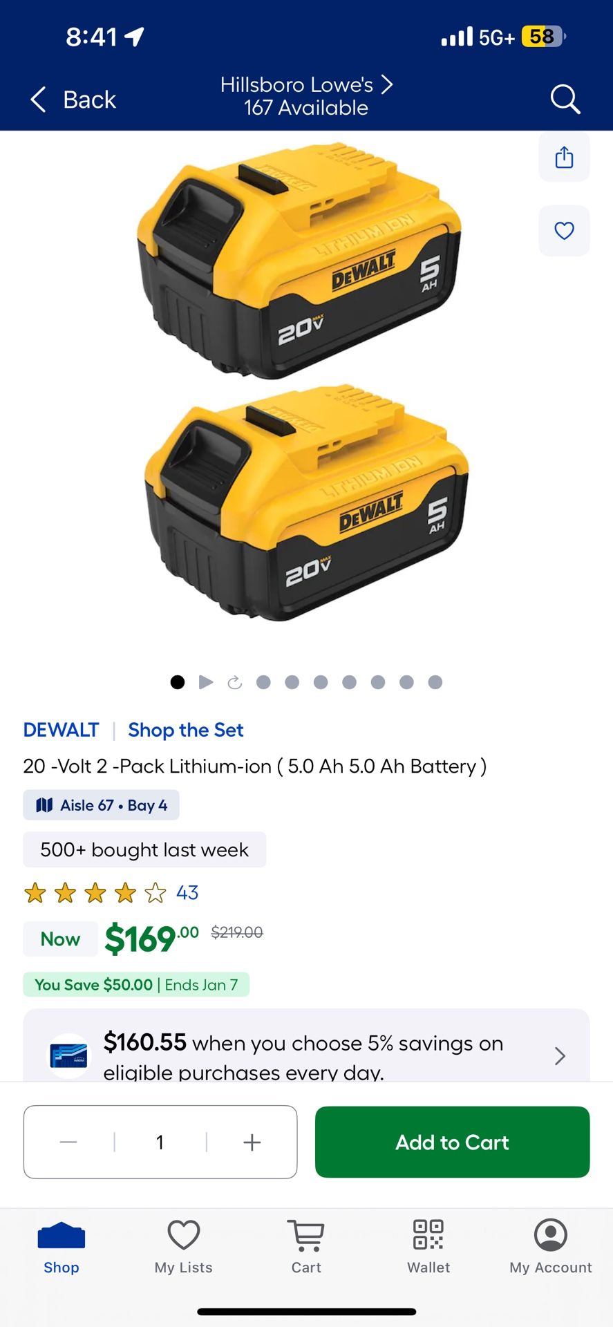 (2) Dewalt 20V 5AH batteries And Charger