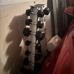 Dumbbells With Stand Weight Plates With Stand
