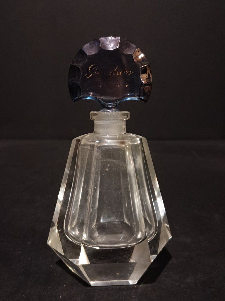 Vintage Glass Lidded Perfume Bottle