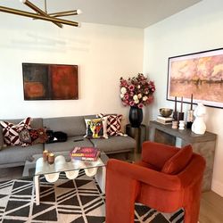 Coffee Table White Wavy Design With Glass Top