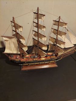 Wooden ship.