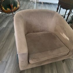 Set Of 2 - Modern Velvet Accent Chair – Gray with Chrome Legs