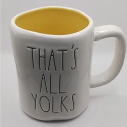Rae Dunn "That's All Yolks" Mug Artisan Collection by Magenta 
