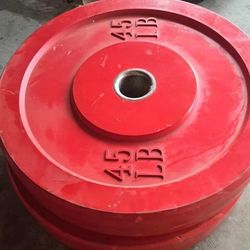 45 Lb Bumper Plates 