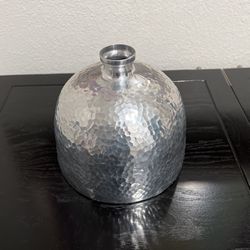 Hammered Silver Domed Vase