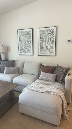 IKEA Finnala Sofa, with chaise/Gunnared beige