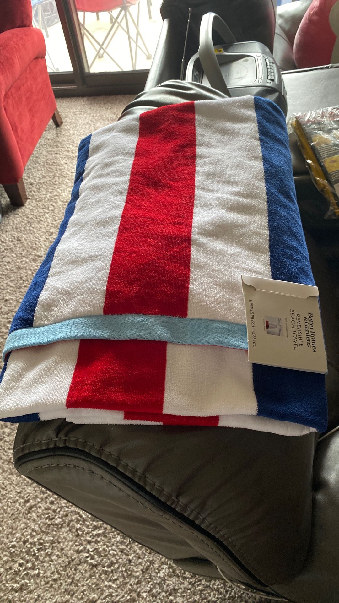 A Brand New Reversible Beach Towel