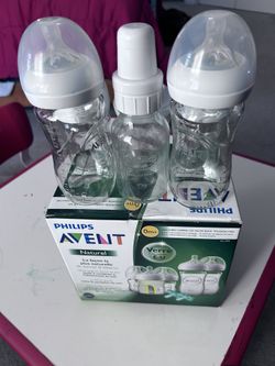 Glass baby bottles