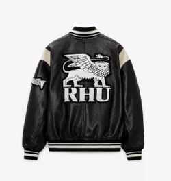 Rhude Rhuigi Zara Leather Jacket