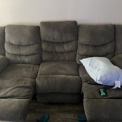 Recliner Couches Gray No Tears 