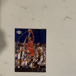 1996 upper deck excellence michael jordan basketball card 