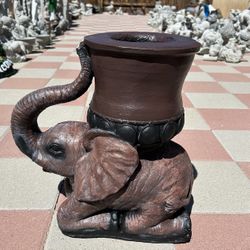 New Elephant Planter Made Out Of Cement Perfect Gift 