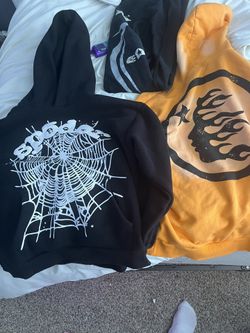 Hellstar And Sp5der Hoodie And Pants Bundle