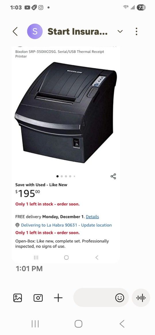 Thermal Receipt Printer