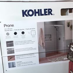 Kohler Frameless Glass Sliding Shower Door 60 Opening 79 High